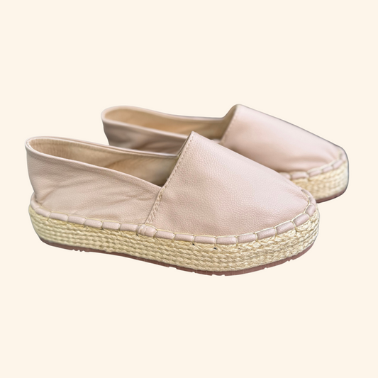 Alpargatas Cuerina Beige