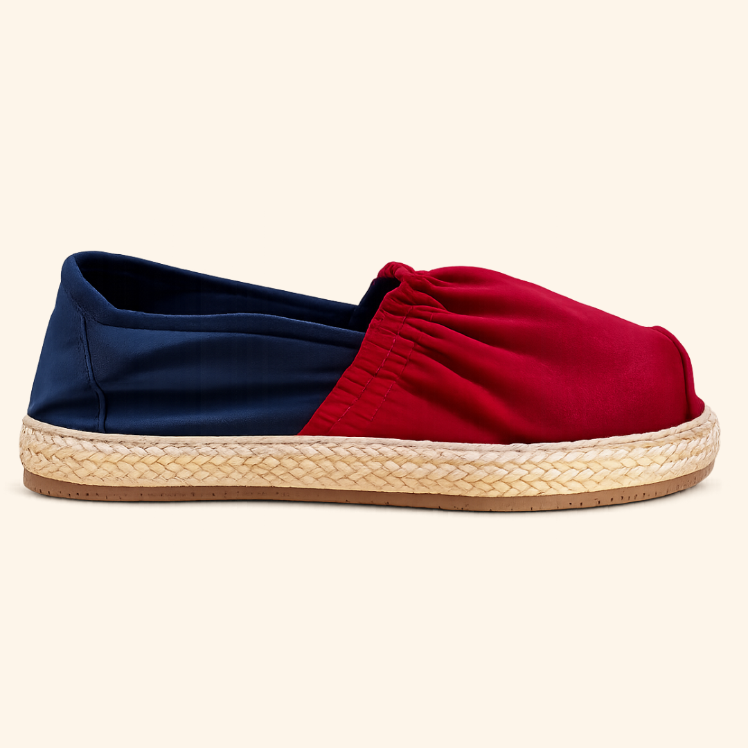 Alpargatas Clásicas Rojo x Azul Oscuro