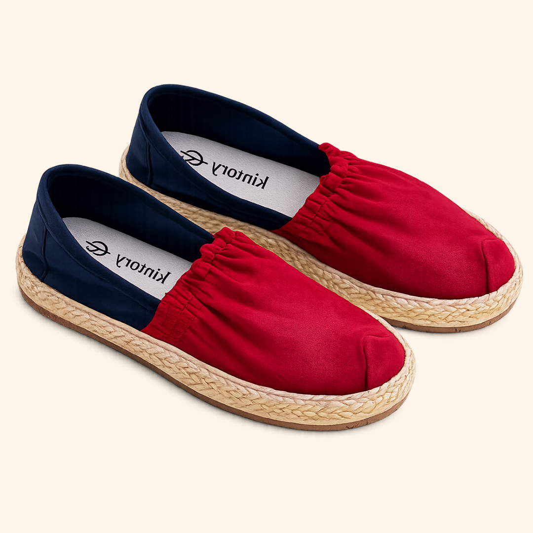 Alpargatas Clásicas Rojo x Azul Oscuro