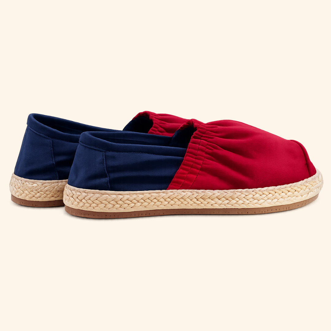 Alpargatas Clásicas Rojo x Azul Oscuro