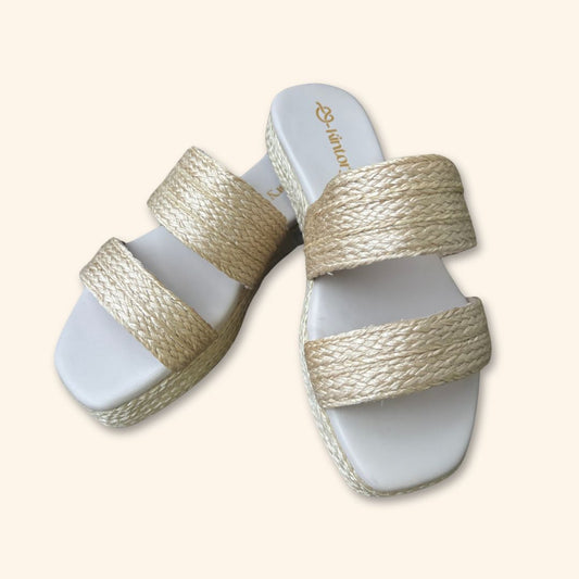 Sandalia Trenzada Doble