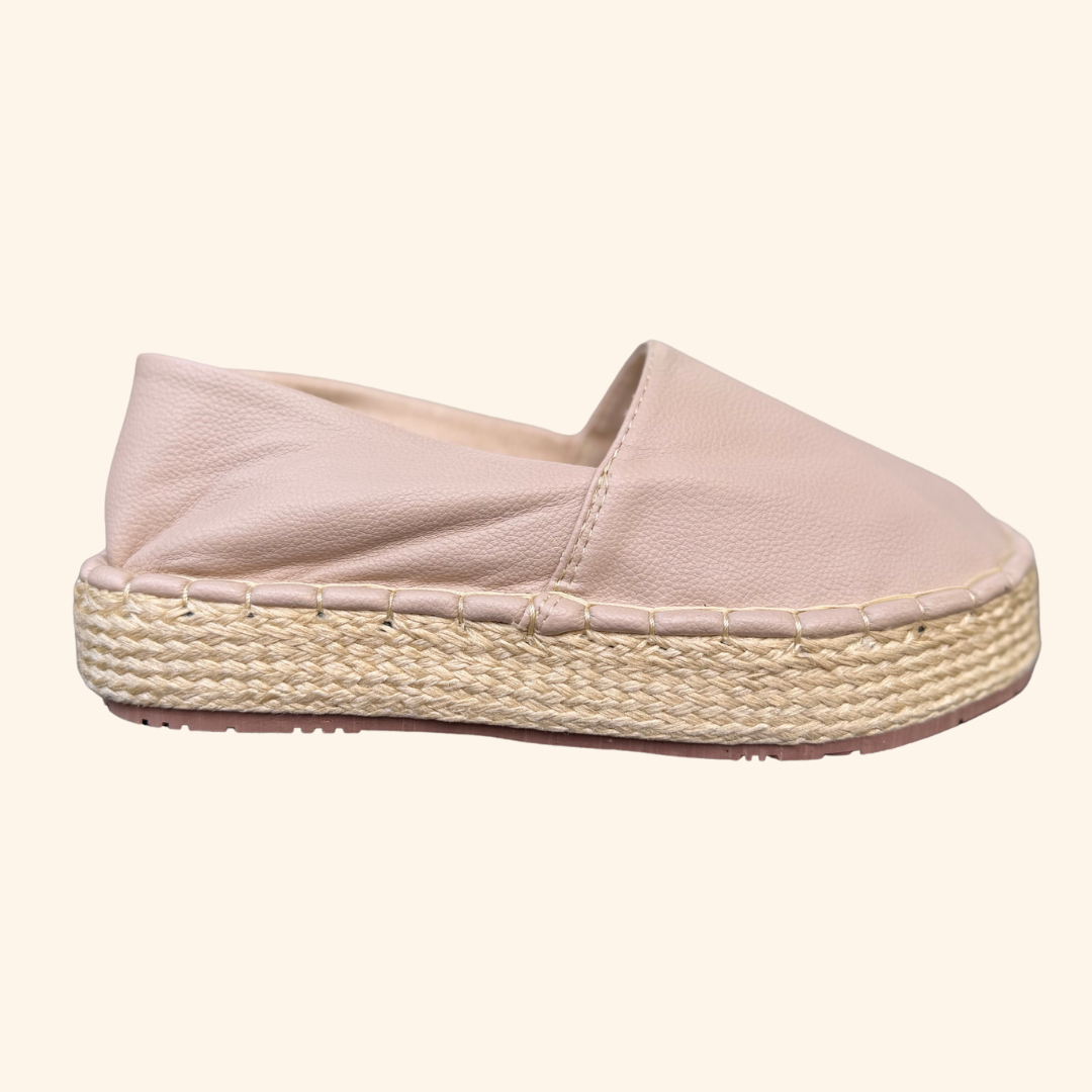 Alpargatas Cuerina Beige