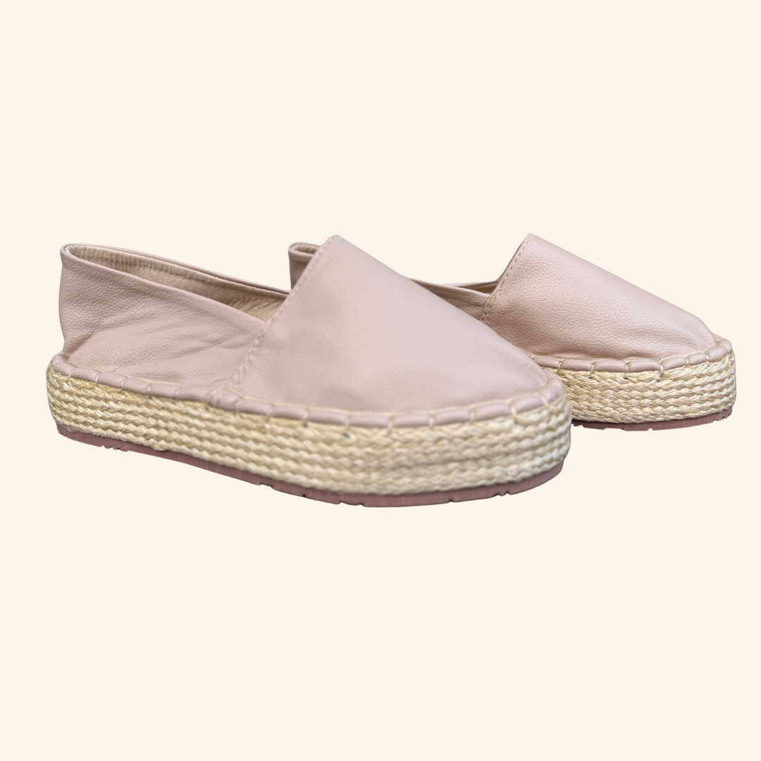 Alpargatas Cuerina Beige