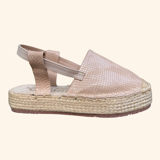Sandalia Serpiente Beige