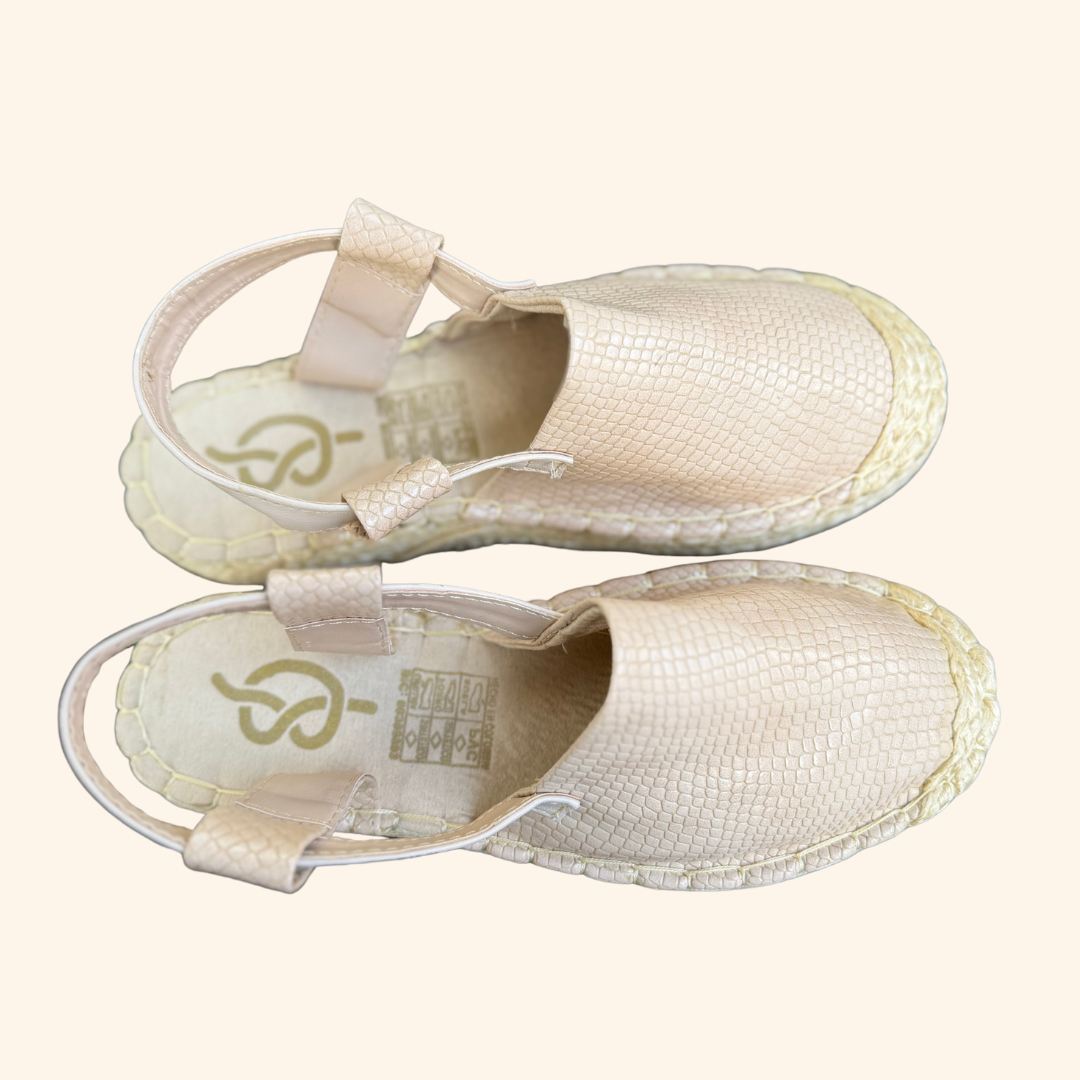 Sandalia Serpiente Beige
