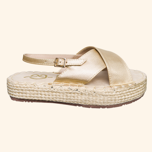 Sandalia Romana Dorada