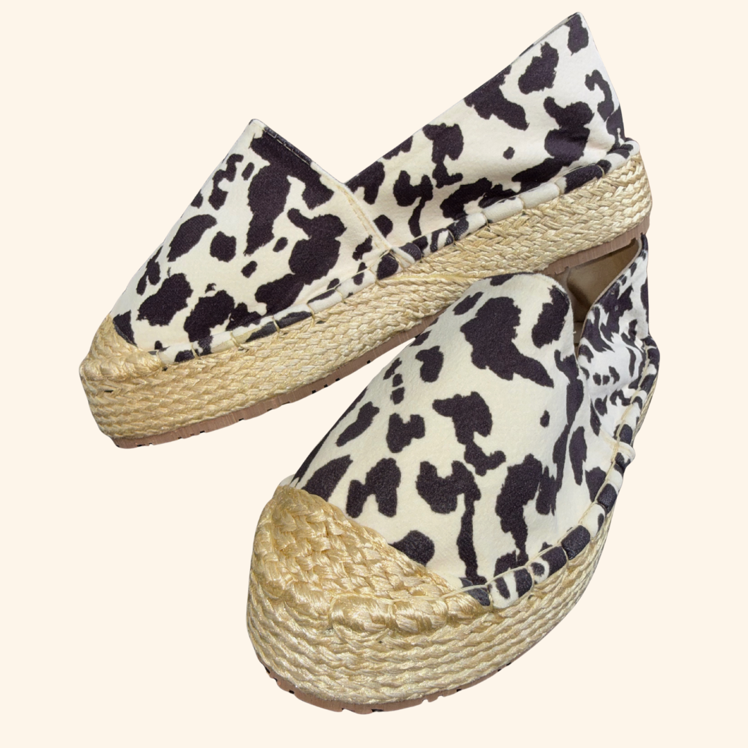 Alpargatas Vaquita Blanco x Negro