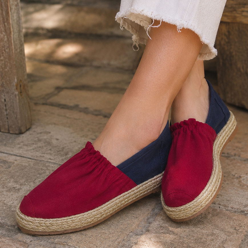 Alpargatas Clásicas Rojo x Azul Oscuro