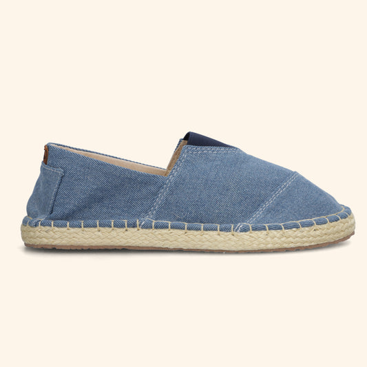 Alpargatas Azul Jean Hombre